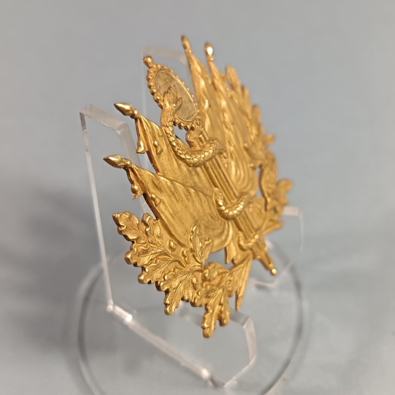 PLAQUE OU INSIGNE DE SHAKO OU GIBERNE D'OFFICIERS MODELE 1872 OFFICIER DU SERVICE DE SANTE DES ARMEES